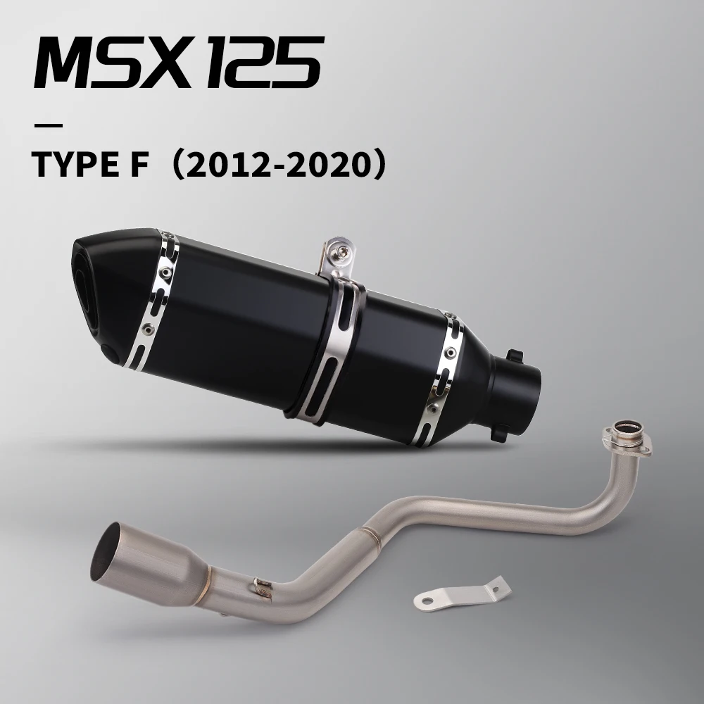 

Motorcycle exhaust muffler contact middle pipe For honda grom M3 MSX 125 MSX125 slip on 2013-2019