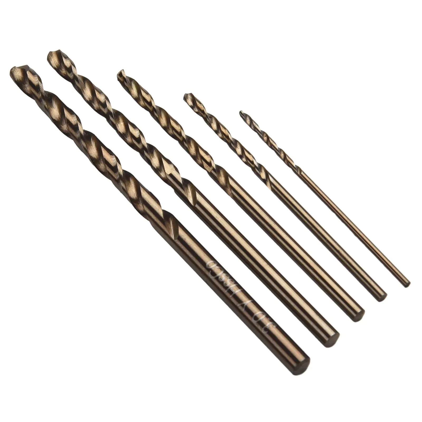 Advanced 5pcs HSS Cobalt Drill Bit Set Perfectly Engineered for Tough Metal Applications including For Stainless Steel