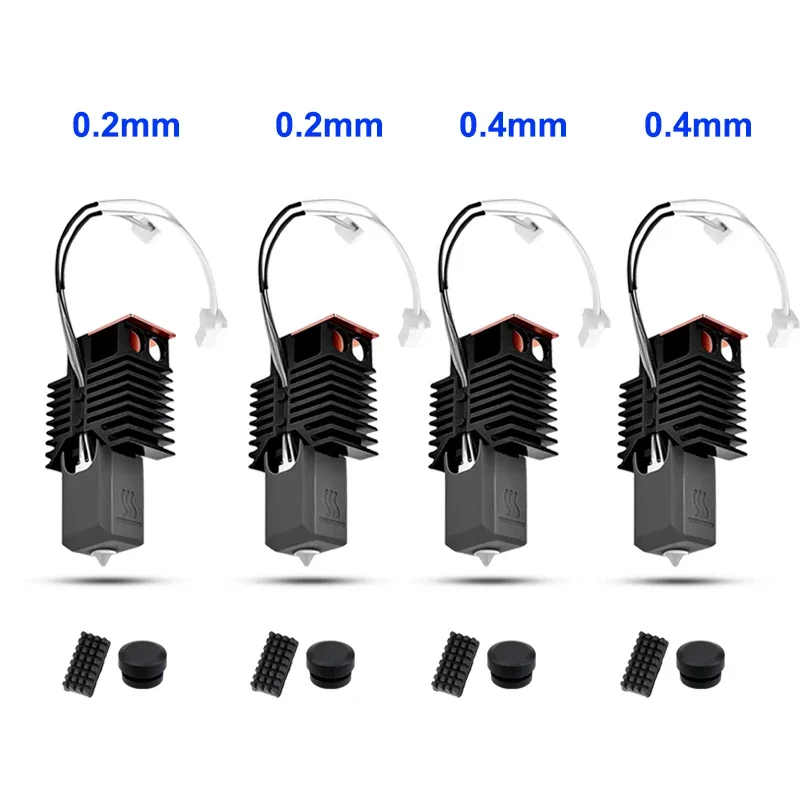 3D-printeronderdelen voor Snapmaker U1 Hotend Kit, volledig gemonteerde hotend, plug & play keramisch blok voor 0,2 0,4 0,6 0,8 mm 3D-printkop