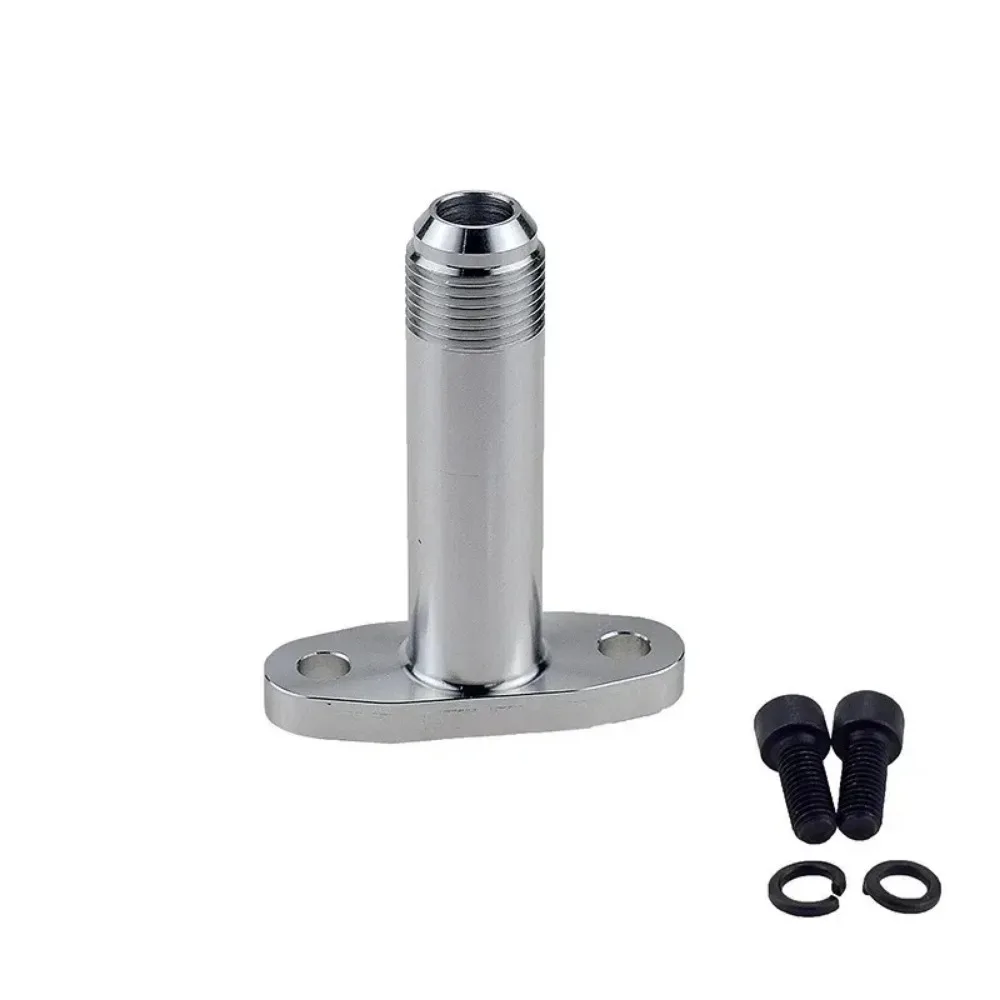 New for T3/T4 Turbochargers Flang 10AN Turbo Drain Fitting Extended Turbo for Oil Drain Adapter Outlet Fitting