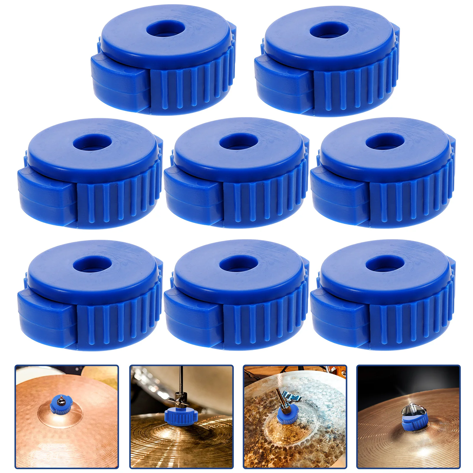 

8 Pcs Quick Release Hat Instrument Accessories Drum Parts Cymbal Cymbals Nuts Plastic