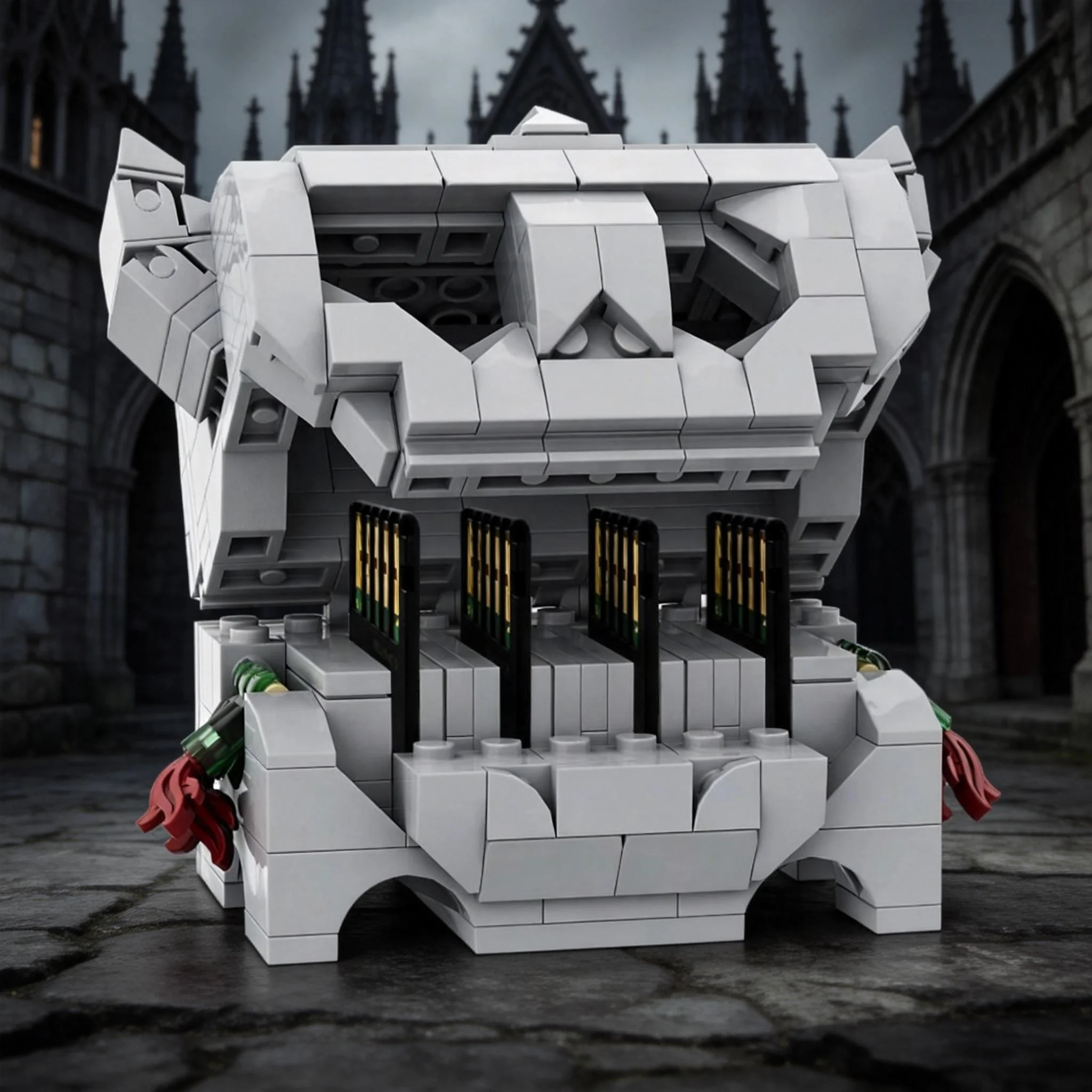 

270PCS Wild Breath Link Skull Monster Chest Building Blocks – Horror Creature Bricks Kit for Kids Birthday Halloween Gift