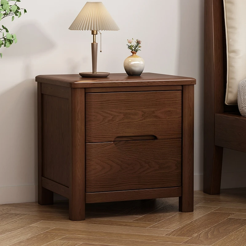 Ash wood bedside table all solid wood modern simple bedroom