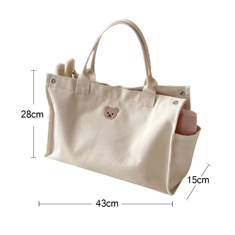 Sac de Rangement pour Poussette de Bébé, Fourre-Tout Coréen, Ours, Couche-Culotte pour Nouveau-Né, Accessoires pour Bébés, Sacs à Main spinaux