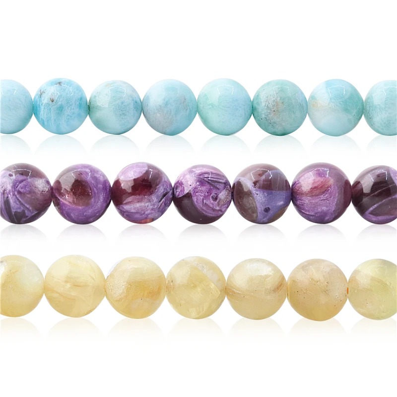 

Natural Stone Blue Chalcedony Rhodochrosite Peacock Angel Purple Lepidolite Round Beads Size 8MM For Jewelry Making Diy Bracelet