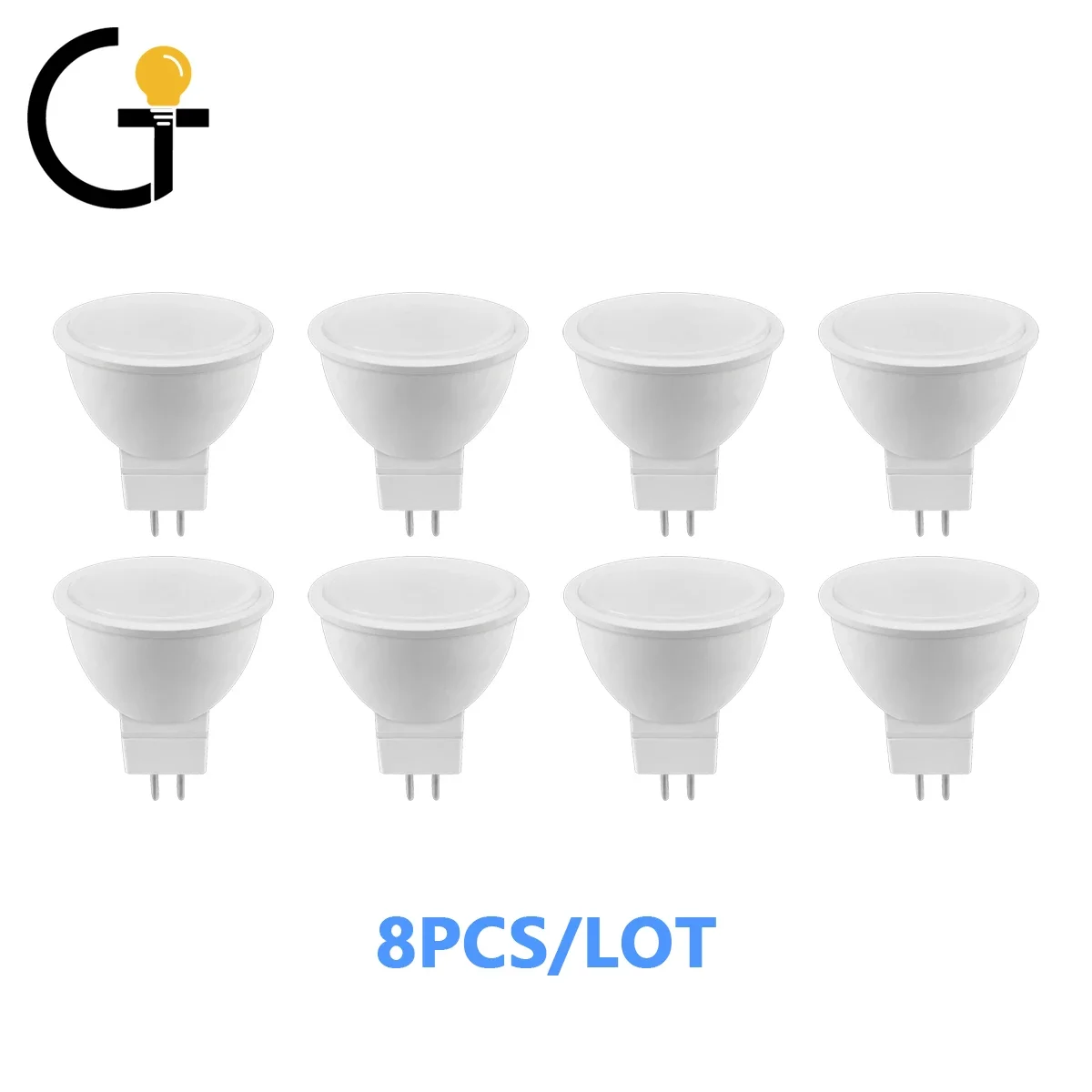 

8PCS/LOT Spot Foco MR16 AC DC 12V 3W 6W 7W Warm White Day Light LED Light Lamp For Home Decoration Replace 50W Halogen Spotlight