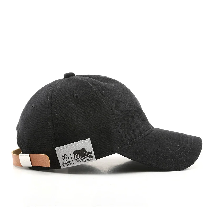 Cartoon Men's Summer and Autumn Hat with Cotton Baseball Cap Men's Outdoor Sports and Leisure Fitting Cap Back Button Cap