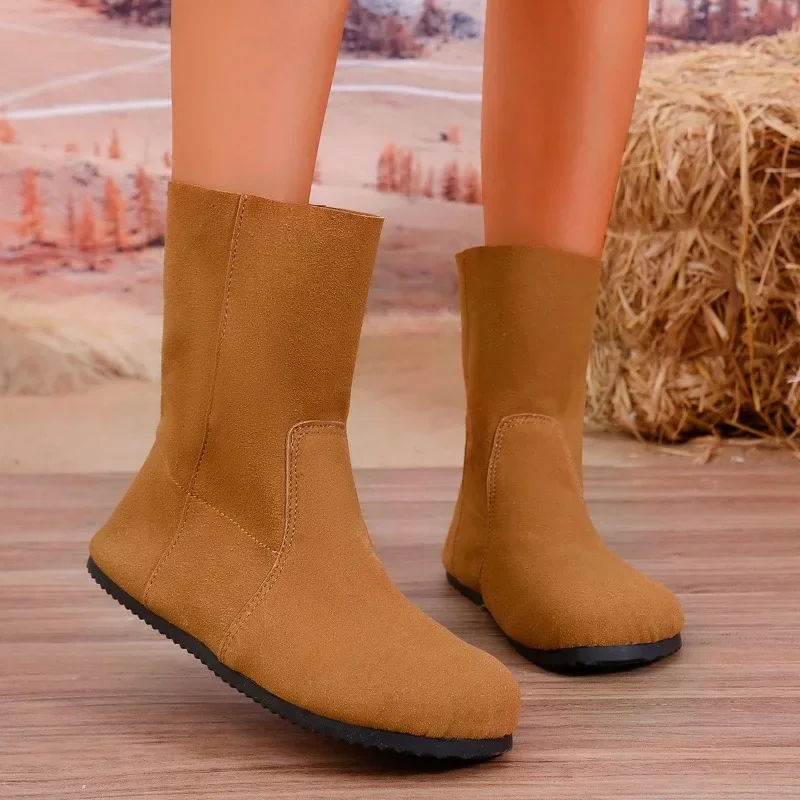 sapatos-femininos-2024-marca-meados-de-bezerro-botas-femininas-moda-deslizamento-em-botas-casuais-feminino-venda-quente-plus-size-sapatos-solidos-para-mulher