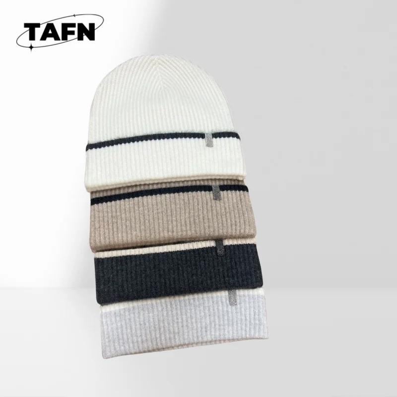 

Cashmere Hats Beautiful Trendy Grace Simple High-End Fashion All-Match Niche Perfect for Casual Outings AI1447