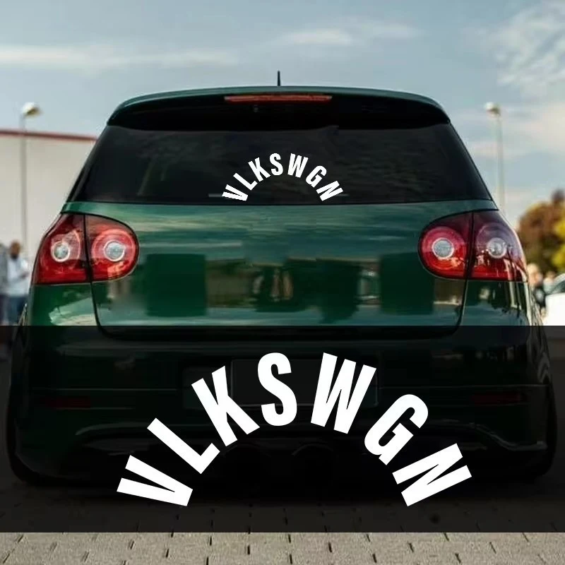VW VLKSWGN Styling Decal, Auto Windshield Window Sticker, Tuning Accessories for Golf GTI R Line Skoda Octavia Seat Leon