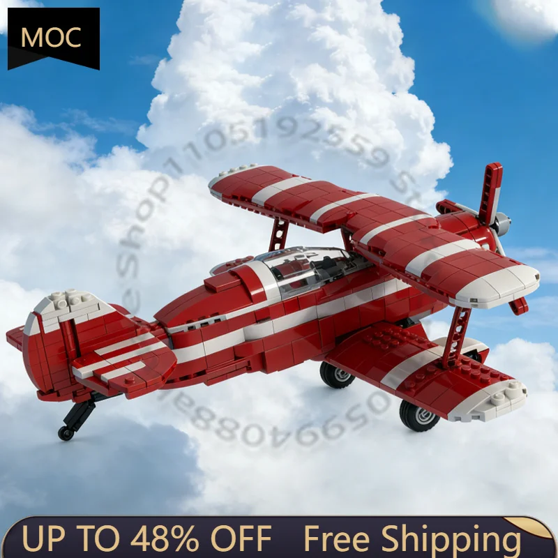 

Набор для сборки модульной модели MOC серии War Pitts Special S2B (красно-белый) из 635 деталей, технология DIY, подарок на фестиваль