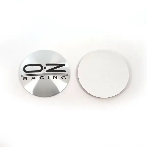 4個入り 55mm OZレーシングカーホイールセンターハブキャップ O.Zロゴバッジエンブレムステッカーキャップカバーホイールリム装飾スタイリングアクセサリー
