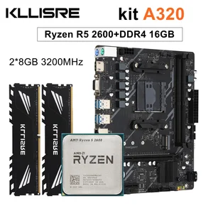 Motherboard AMD Ryzen R5 2600 CPU A320 16 GB 3200 MHz DDR4 A320M 8 Hauptverkaufsplatte Mae AMD A320 - №7