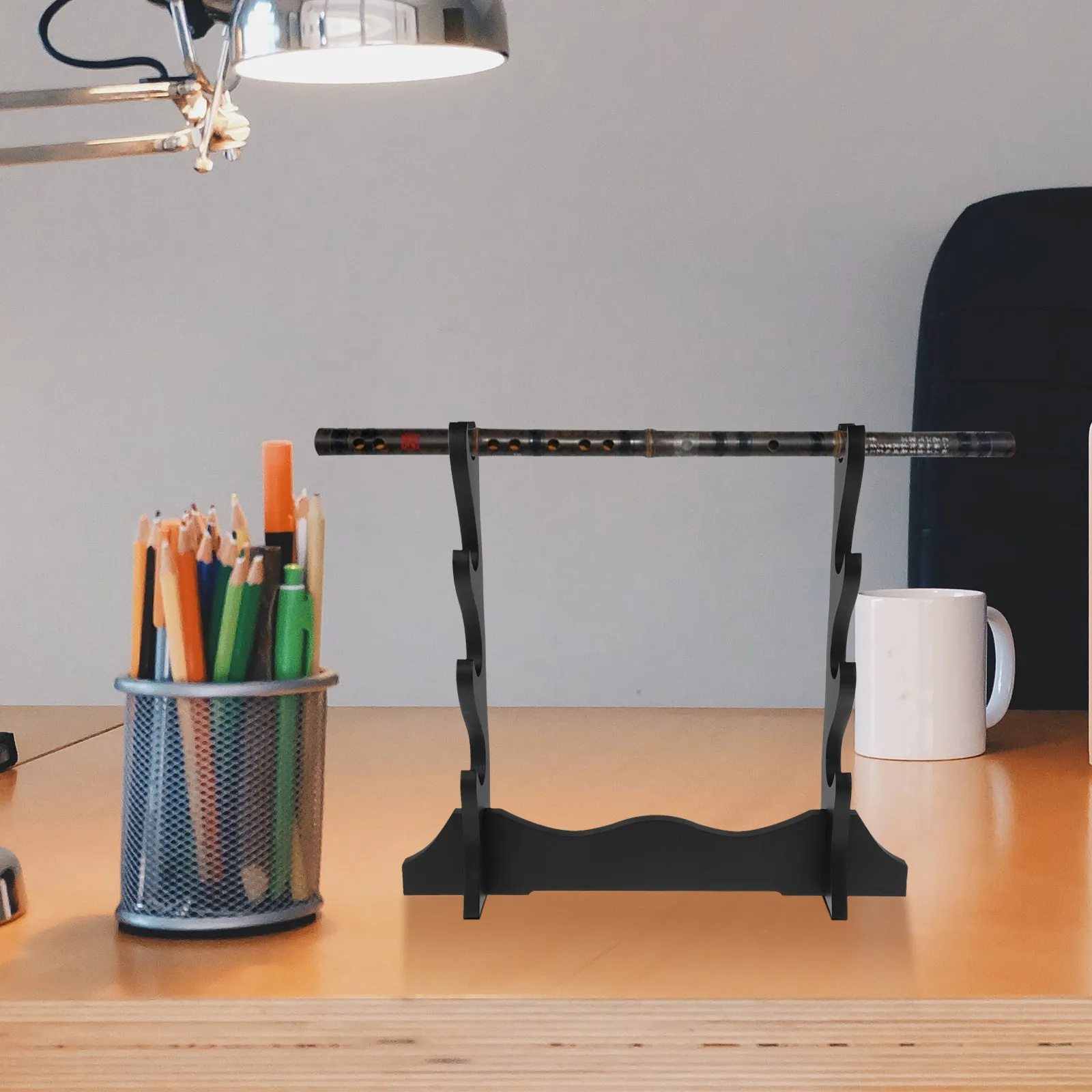 Desktop Display Stand Multilayer Space Saving Holder Stand for Medieval Flutes Rulers Home Decor
