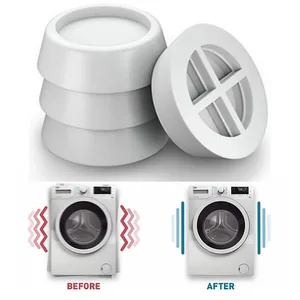 Anti-Vibrationskissen für Waschmaschinen, Gummifüße, Beinlaufmühle, Anti-Vibrationskissen, universelle Möbelbasis, 4 Stücke 10 Hauptverkaufskissen Gummi - №6