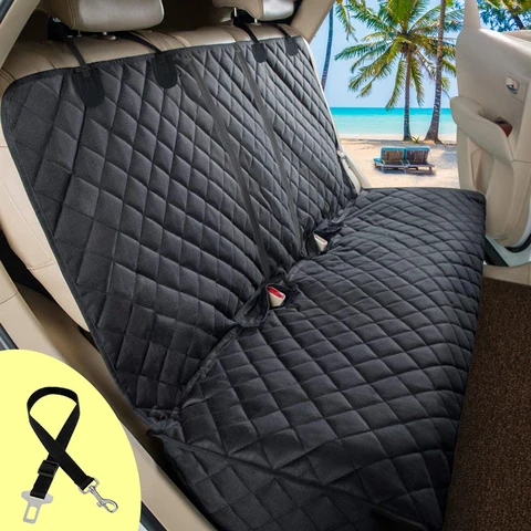 Capa de assento de carro para cães, colchão transportador de viagem para animais de estimação, à prova d'água, protetor de assento de carro com apoio de braço do assento médio para cães
