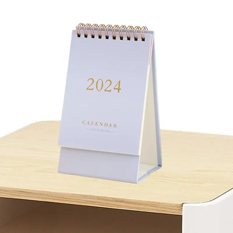 Calendrier de bureau debout pour la maison, calendrier de table 2024, calendrier de bureau, mémo élégant, notes debout, mini calendrier 03, calendrier de bureau 2024