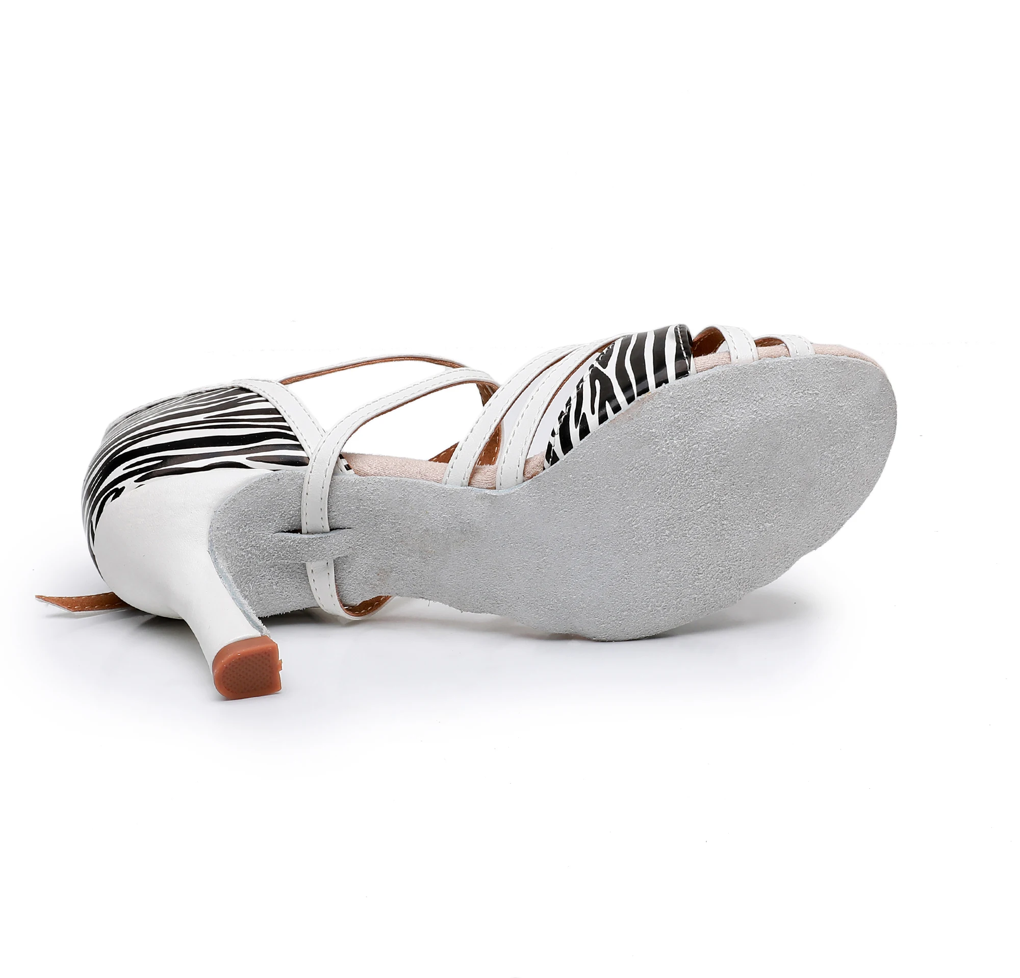 Nova chegada das mulheres verão sapatos de dança latina sola macia sapatos de dança de salão tênis prática indoor sandálias de salto médio