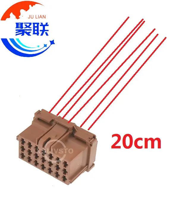 1Set 21Pin AC Assembly Car Unsealed Socket with Terminal 967635-1 1-967630-1 8-968975-1 Automobile Wire Harness Connector
