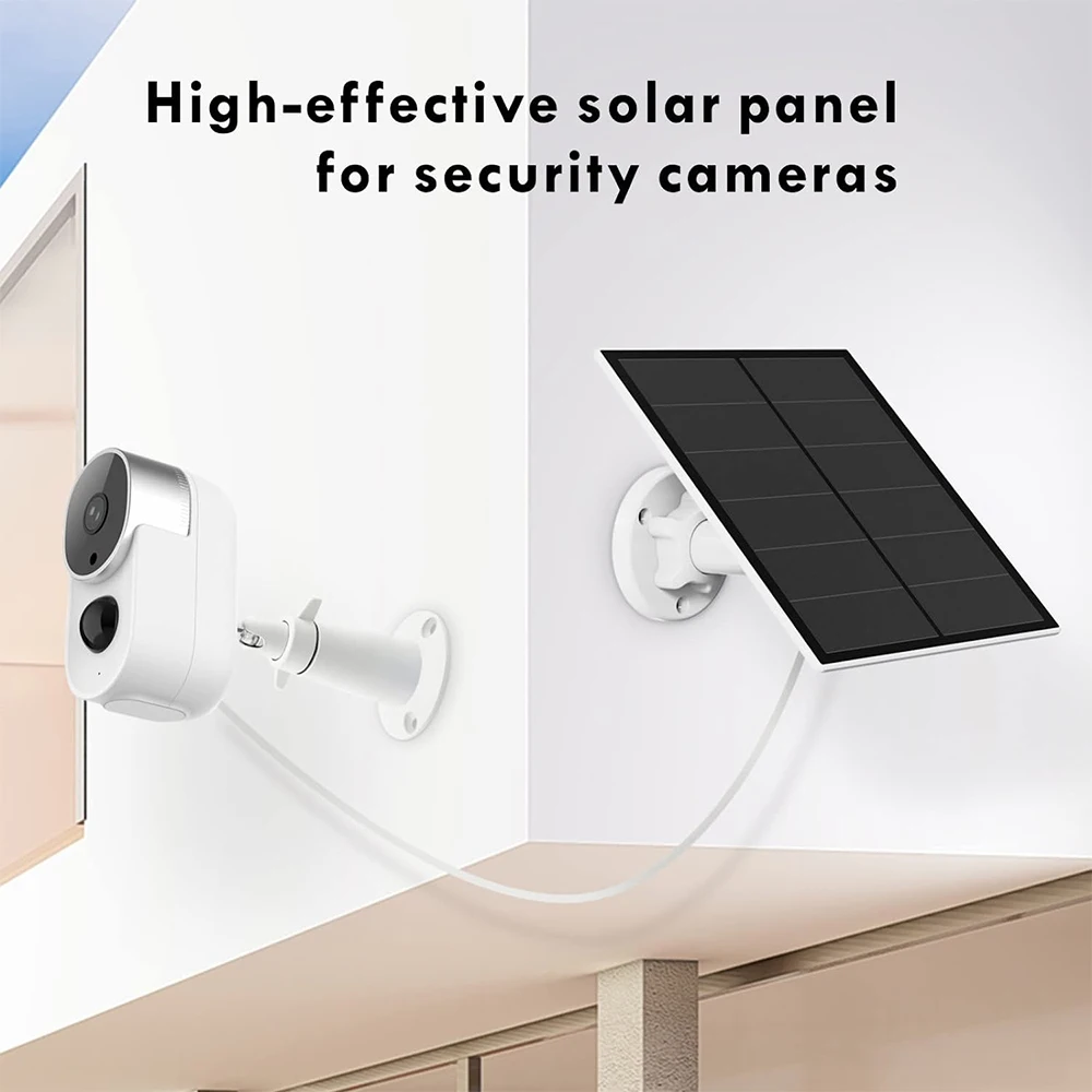 REHENTINT 5w Solar Panel Solar Panel Charger Type-C and USB Solar Panel Smart Home Waterproof Light System for Security Camera