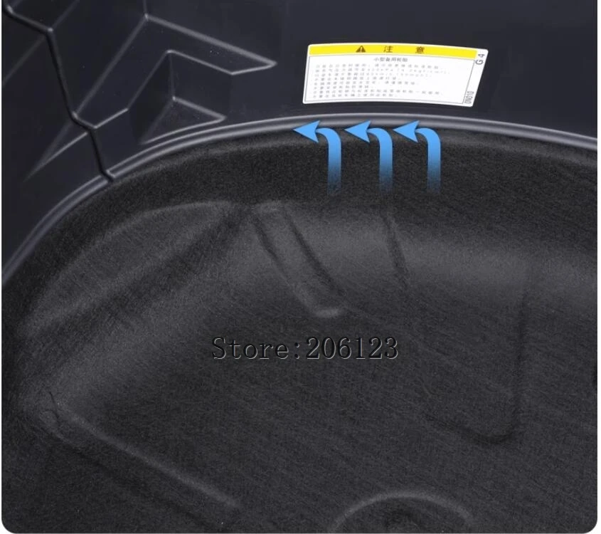 Trunk tires Car Styling Car Trunk Soundproof Cotton Mat Sticker Protection 2021 2022 2023 for Toyota HARRIER