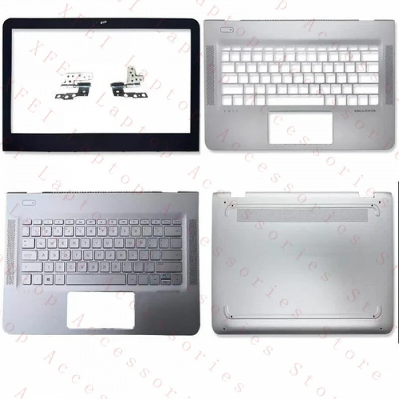 

F for HP ENVY 13-AB TPN-I127 Front Bezel Palmrest w/Keyboard Bottom Cover Hinge