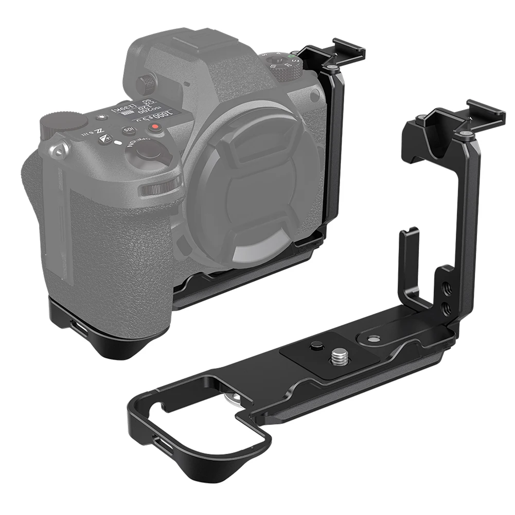 1/4 Inch Vertical Shoot Bracket Base Holder L-Shape Plate Vertical Switching Tripod Quick Release Plate for Nikon Z6III