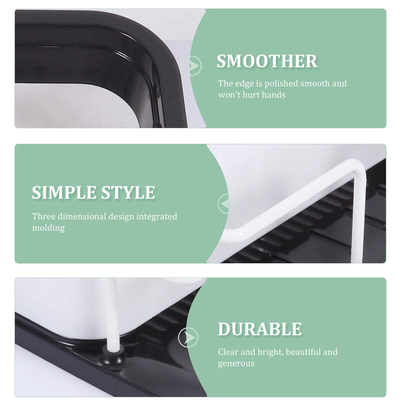 

Chopsticks Organizer Hollow Design Kitchen Utensil Holder Two Compartments Storage Box Detachable Water Tray Practical