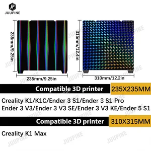 クリーリティK1マックスビルドプレートK1CベッドクリーリティK1ビルドプレートH1H PEO PEY PEIシート235x235 310x315エンダー3 S1エンダー3 V3 SE 10ベストセールスPEIベッド-7