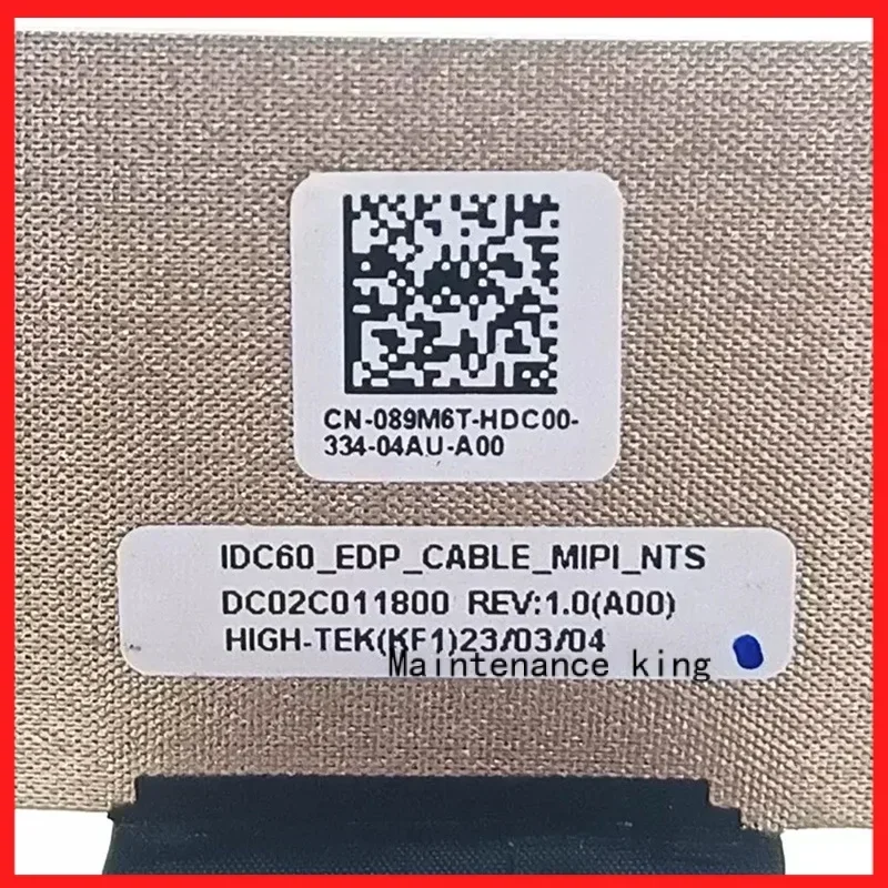 New Genuine Laptop LCD EDP Cable for DELL Latitude 7640 7640 IDC60 MIPI AND TOUCH 89M6T 089M6T DC02C011800 image 3