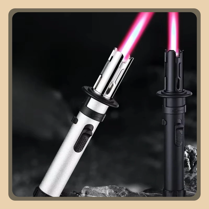 

Кухня на открытом воздухе, газовая зажигалка с пламенной струей, аксессуары для курения сигарет, ветрозащитные турбо-металлические ювелирные изделия, сварочные зажигалки для сигар