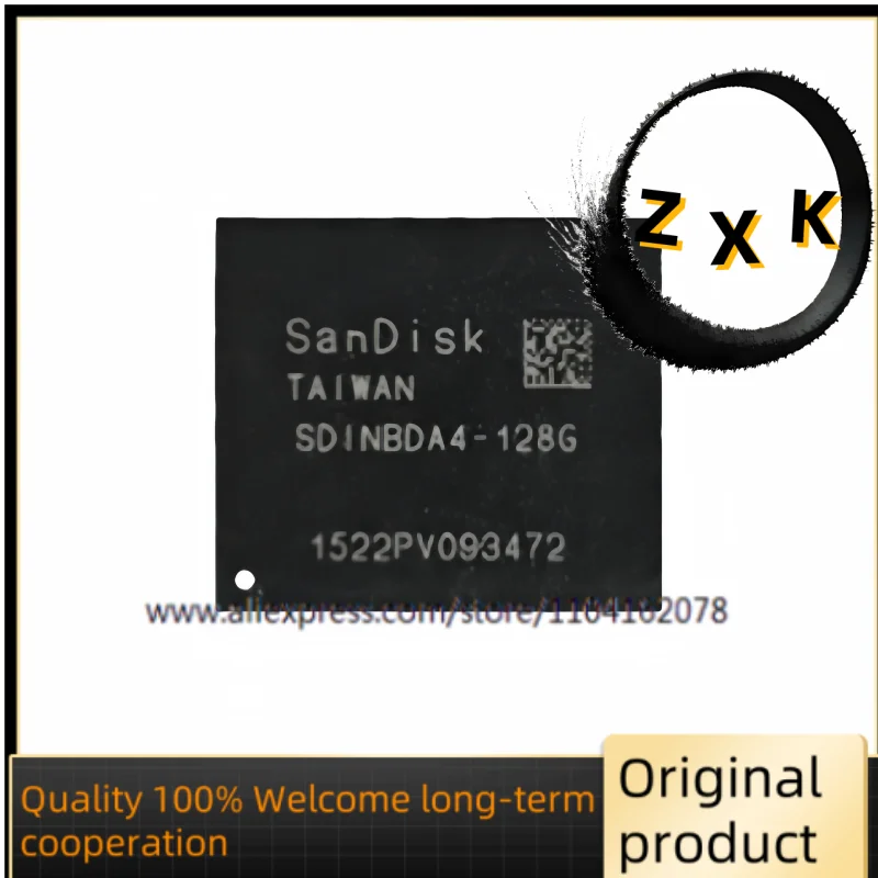 Brand new, EMMC SDINBDA4-128G, 128GB hard disk font chip IC