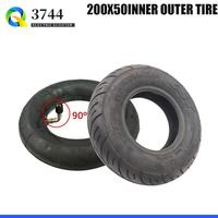 200x50 Inner Tube With Bent 90 Degree Valve For Razor E100 E125 E150 E175 E200 Electric Scooter Tire 8 Inch ESpark Crazy Cart