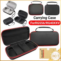 EVA Travel Protective Case Shockproof Carrying Bag with Mesh Pocket for Anbernic RG556/RG40XXV Retro Handheld Game Console