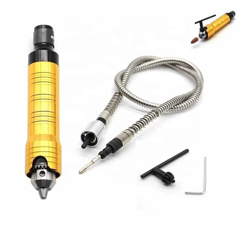 

4mm/6mm Multifunctional Flexible Shaft Grinder Jewelry Engraving & Polishing Tool with Steel Handpiece Chuck and Hanging Handle