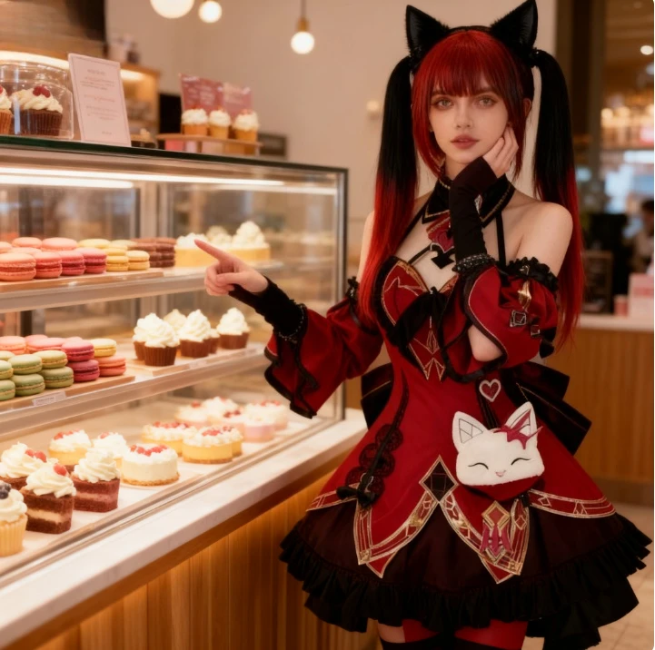 

Anime Hanabi Game Cosplay Honkai: Star Rail A Full Set of Cute Gothic Female Cosplay Costumes with Wigs for Various Changes