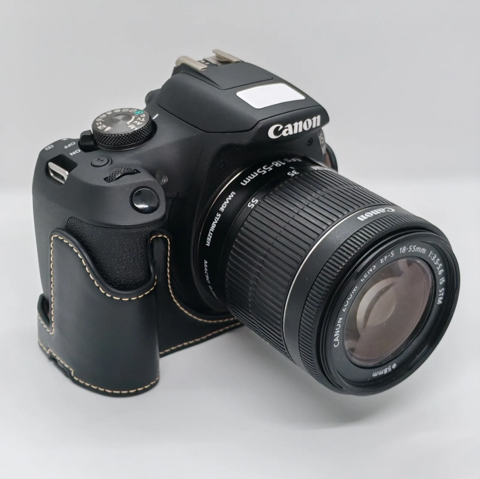 حافظة جلدية نصف حافظة لكاميرا Canon Eos 1300D 1500D 550D 500D Rebel T6 T7 T1i T2i #1