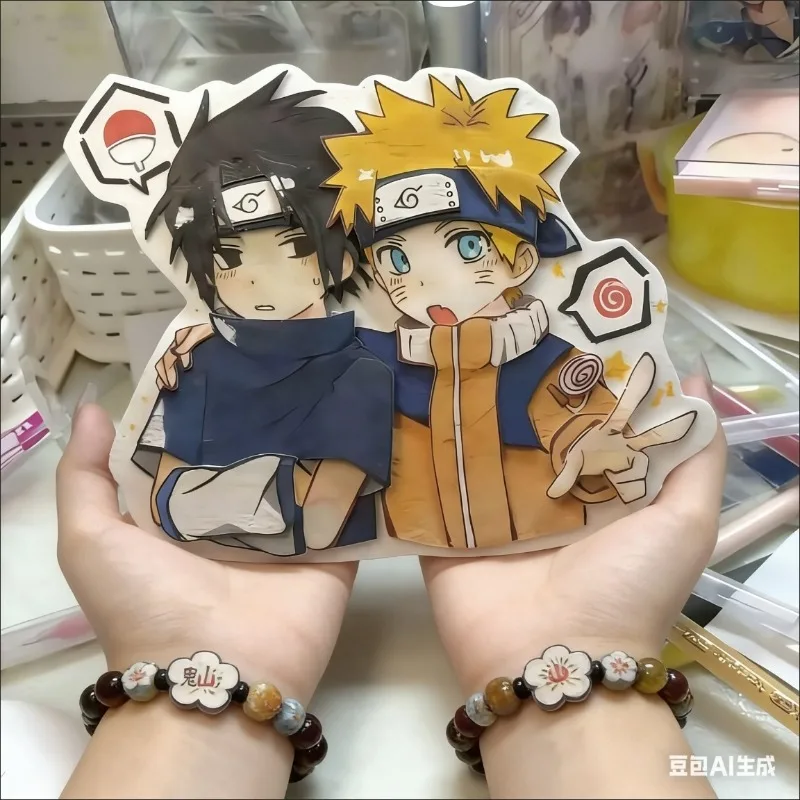 

New Naruto Sasuke Non-woven Fabric Backpack Ornament, Hot Anime Peripheral Gift for Naruto Lovers, Multi-use Hanging Decoration