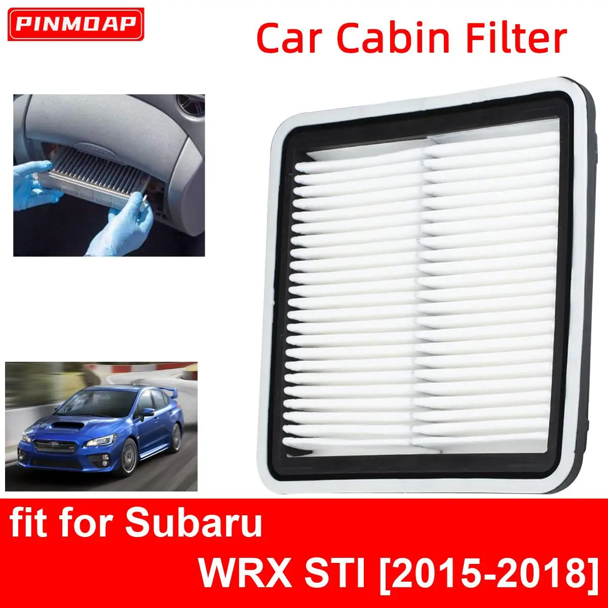 Car Engine  Cabin Air Filter for Subaru WRX STI 2015-2018 Auto Filters Car Engine bon Fiber CA9997 16546-AA090 16546-AA10A 16546