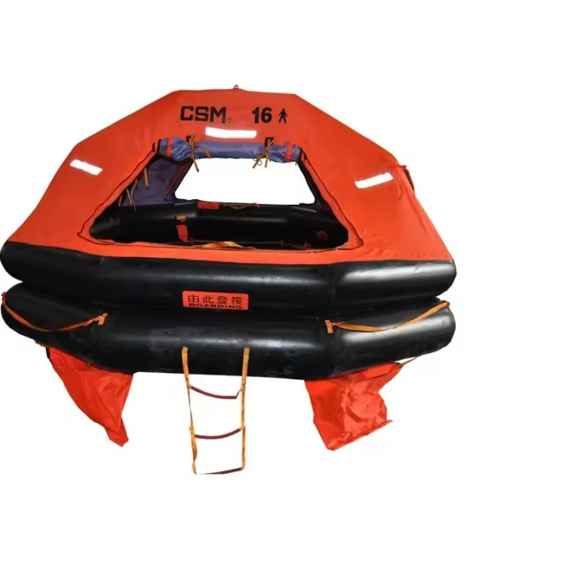 Throw-Over Inflatable Life Raft