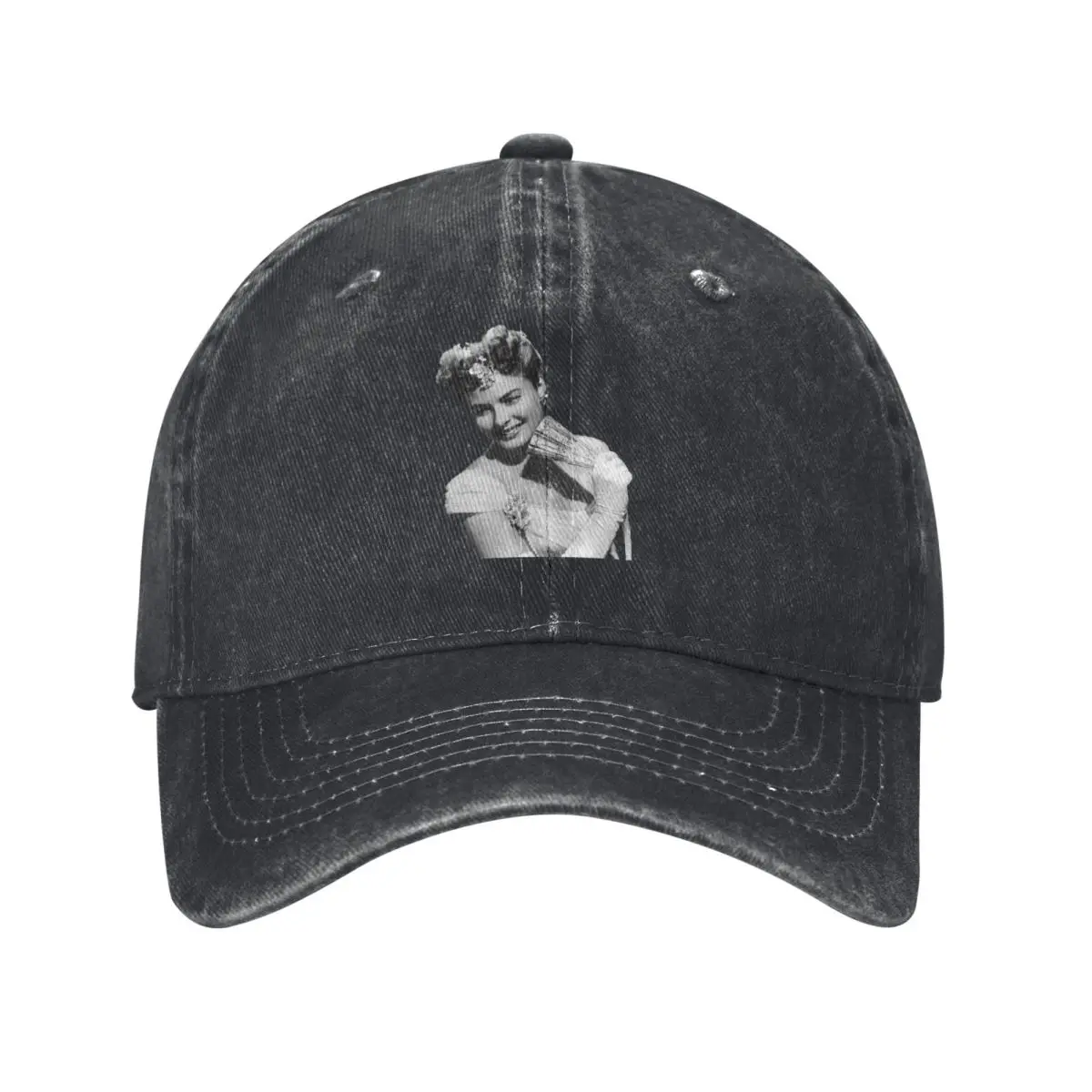 Vintage Gaslight Ingrid Bergman Baseball Cap Men Women Distressed Cotton Snapback Cap Outdoor All Seasons Travel Caps Hat