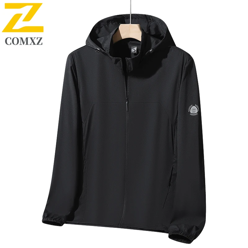 

2025 New Couple Sunscreen Jacket UPF100+UV Resistant Ice Silk Lightweight Breathable Hooded Skin Coat Outdoor Cycling Hiking Top