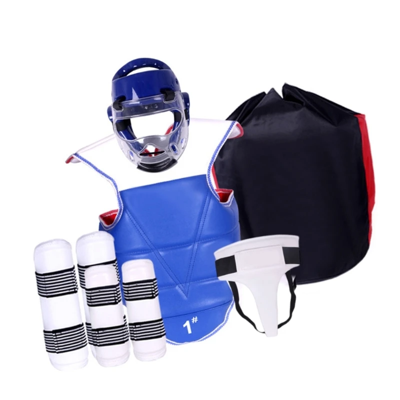 Boxing Chest Guard Body Protector Armour Taekwondo Kickboxing Shield Upper Body Belly Ribs Protections Training Pad Set