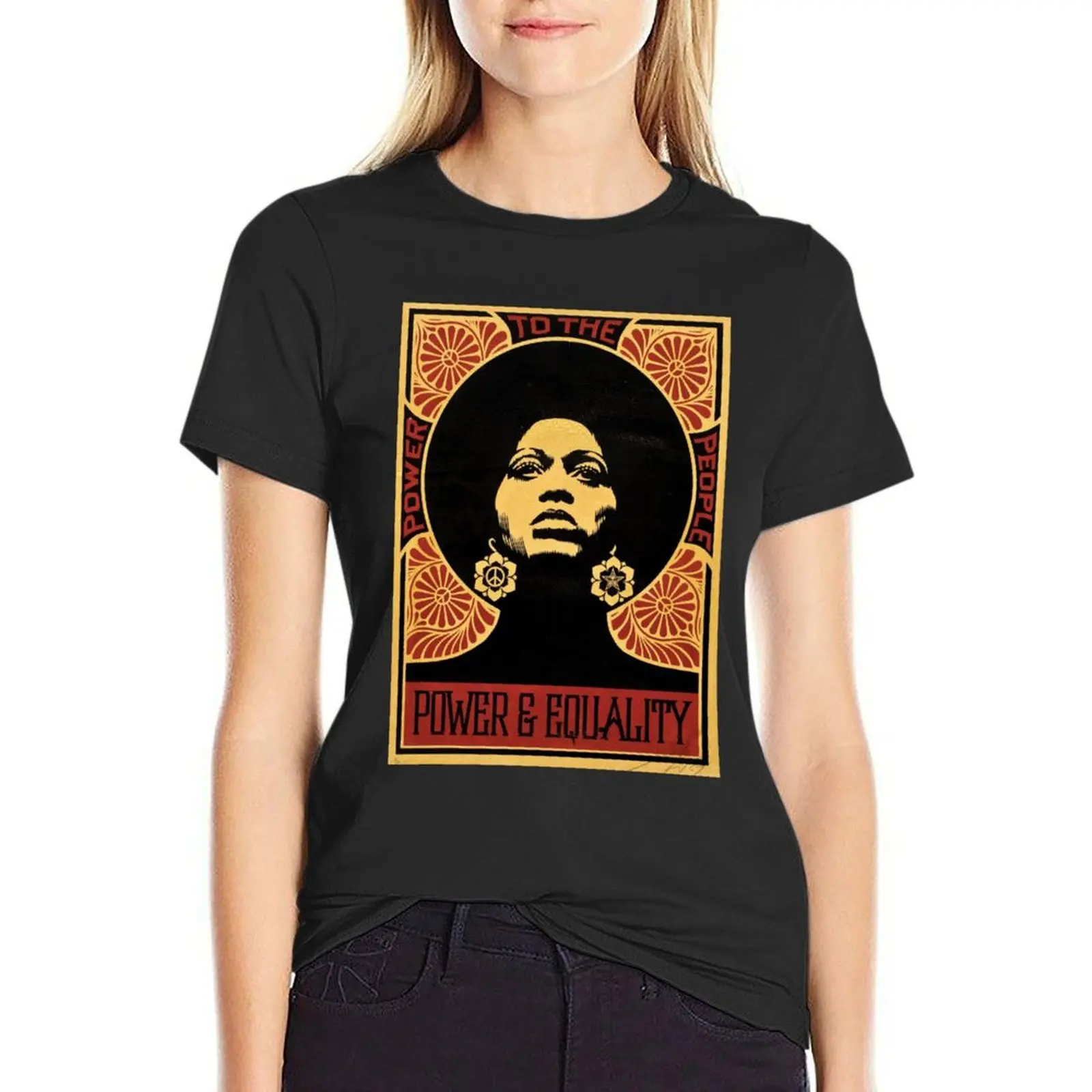 

Power & Equality By Shepard Fairey T-Shirt hippie clothes summer clothes customizeds Woman fashion