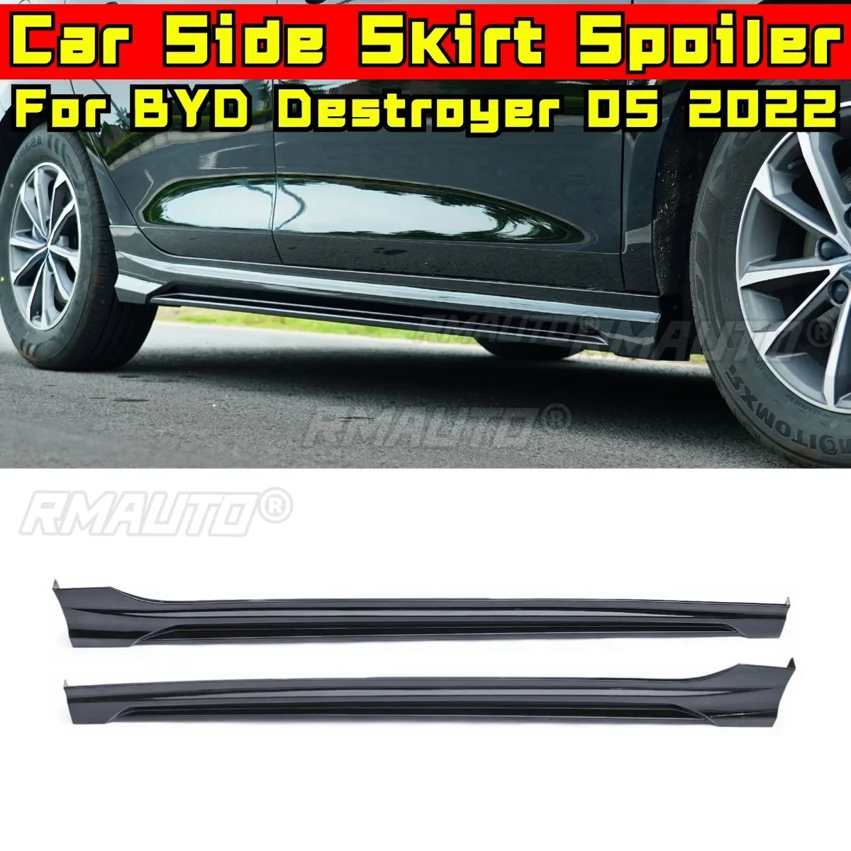 Car Side Skirt Lip Spoiler Extension Diffuser Guard For BYD Destroyer 05 2022 Car Side Skirt Splitter Apron Car Accessories