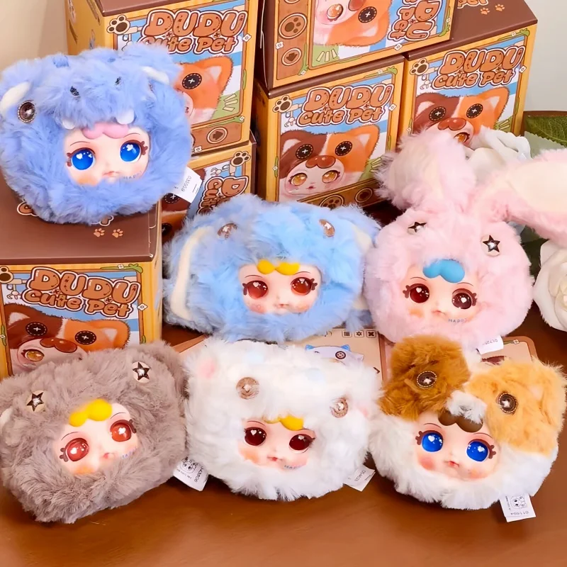 Dudu – boîte aveugle série Pet mignonne, jouets tendance, pendentifs en peluche Kawai Vinly, Figurines, sacs décoratifs, cadeaux pour filles, nouvelle collection