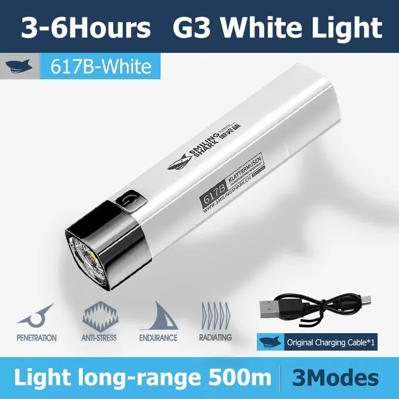 Super Bright LED Flashlight USB Rechargeable 18650Battery Led Torch for Night Riding Camping Hunting Outdoor Waterpr Flash Light