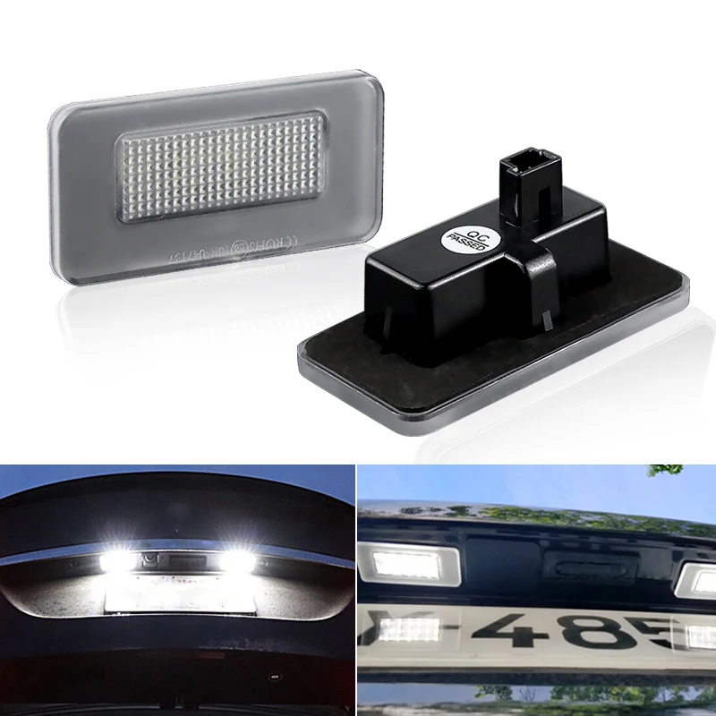 For Tesla Model X Crossover 2016-up Model S 2017-up TSLA New Car Error Free Led License Number Plate Lamp Licencia Placa Light