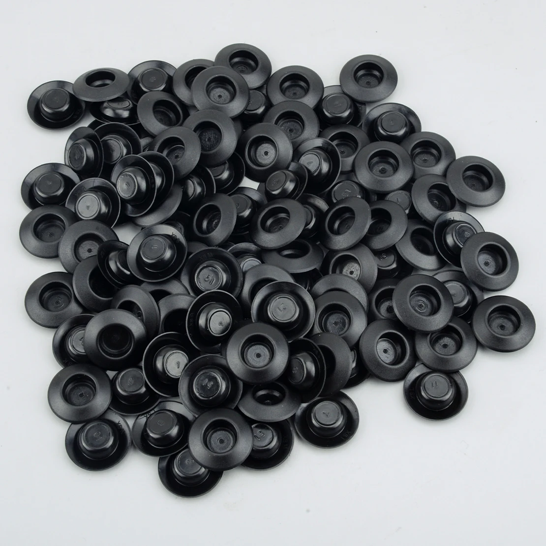 100 teile/satz Schwarz 1/2 "Loch Unterputz Kunststoff Körper & Blech Stecker Taste Fit für Auveco 11746 14 bis 26 Gauge Material – Detail 6