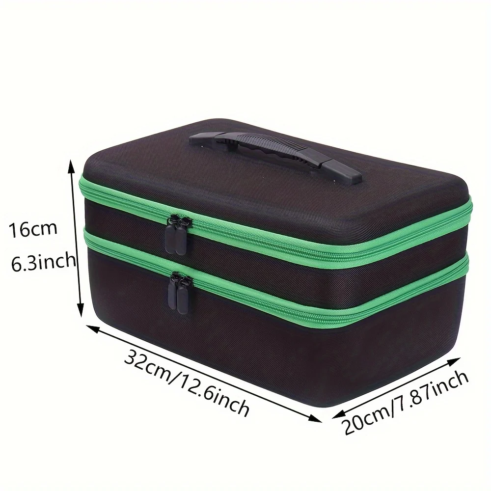 180-Grid Diamond Painting Storage Box Durable Nylon Portable Zipper Pouch Multi-Color Empty Organizer for Crafting And beyond